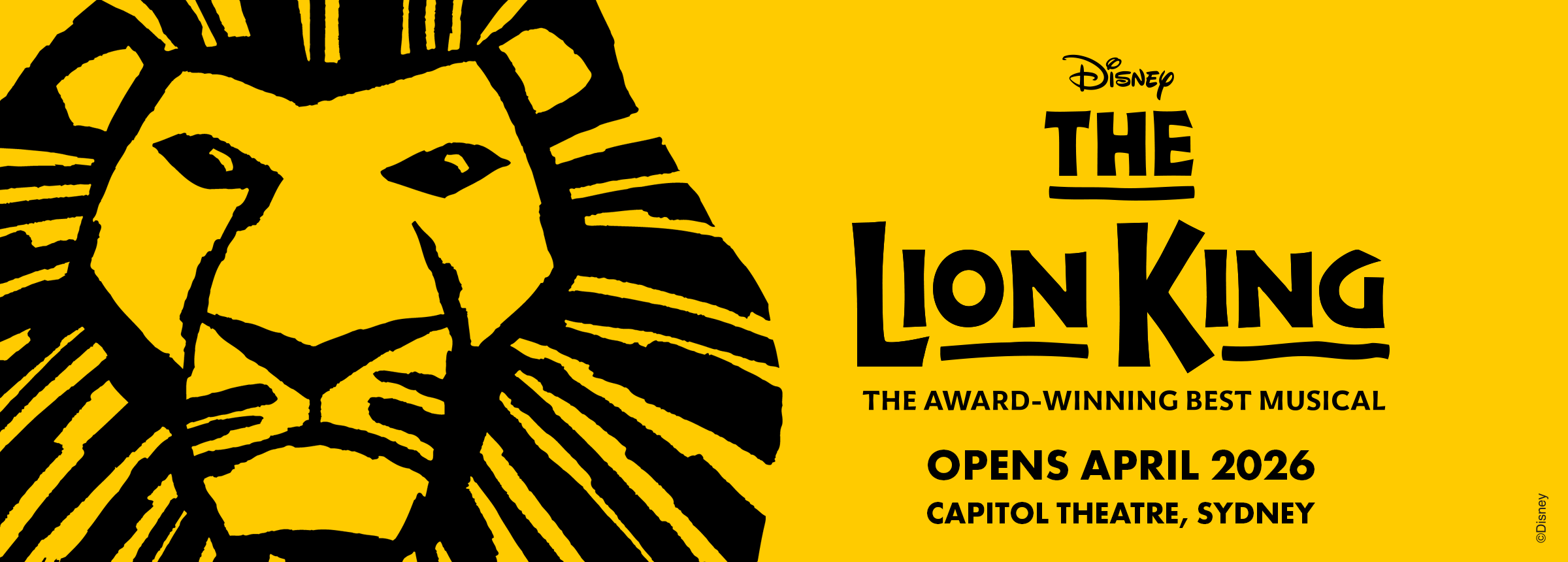 Disney's The Lion King Australia Banner Image