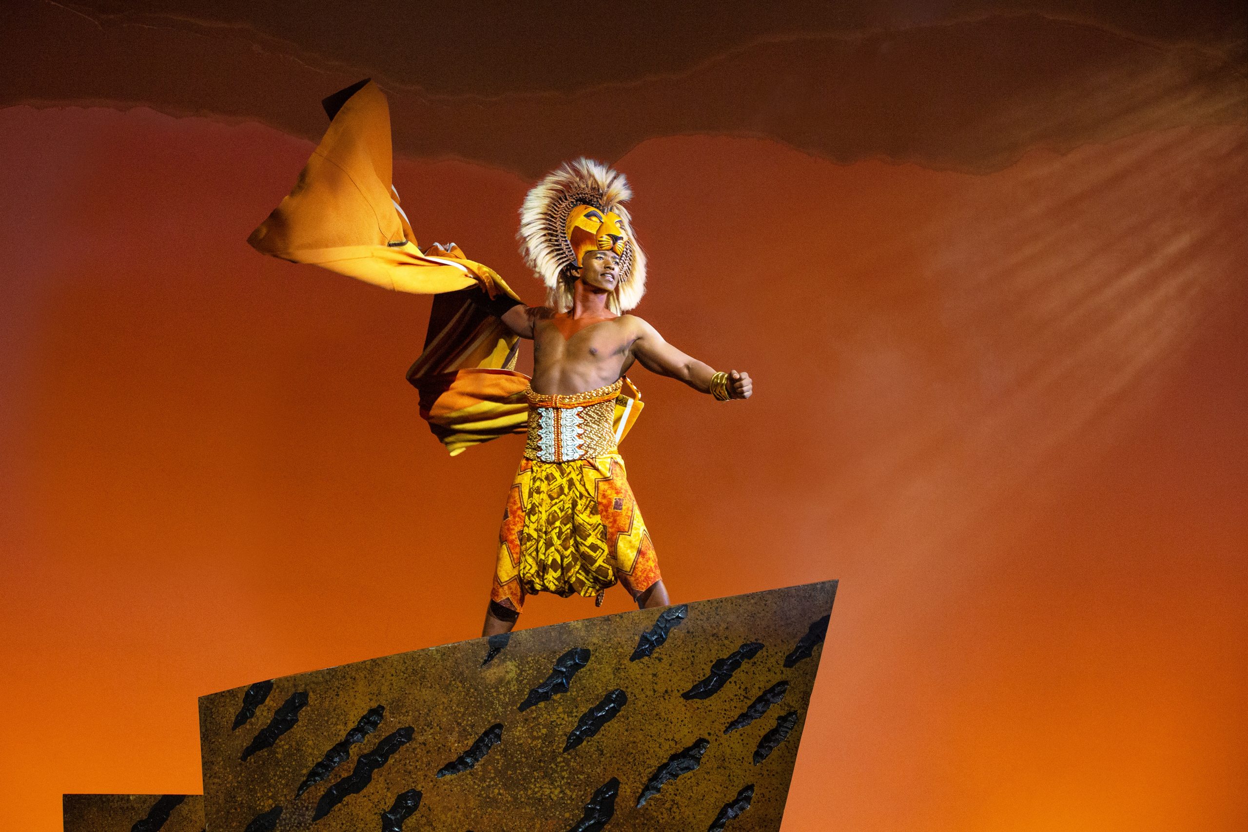 Image-Aphiwe Nyezi as Simba. The Lion King. ©Disney. Photo by Cylla von Tiedemann